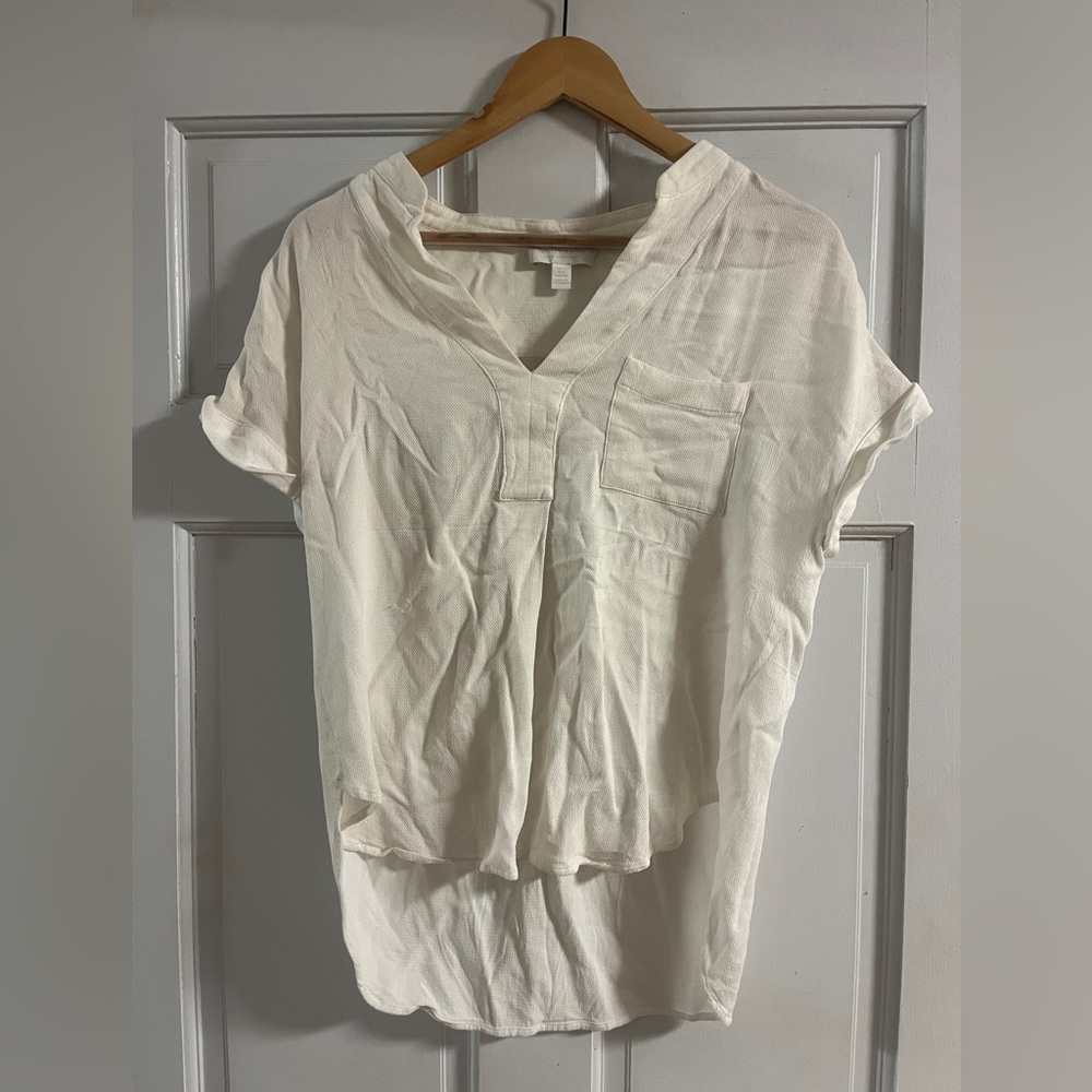 White Label breezy White Mesh Top US 6 Medium